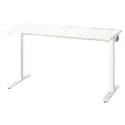 IKEA MITTZON МІТТЗОН, письмовий стіл, білий, 140x60 см 995.139.54 фото thumb №1