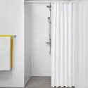 IKEA LUDDHAGTORN ЛУДДХАГТОРН, штора для ванной, белый, 180x200 см 905.574.19 фото thumb №2