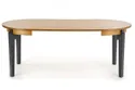 Обідній стіл розкладний HALMAR SORBUS 100-200x100 см, стільниця - дуб медовий, ніжки - графіт фото thumb №12