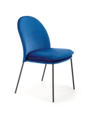 Кухонний стілець HALMAR K443 стілець темно-синій (1шт=4шт) фото