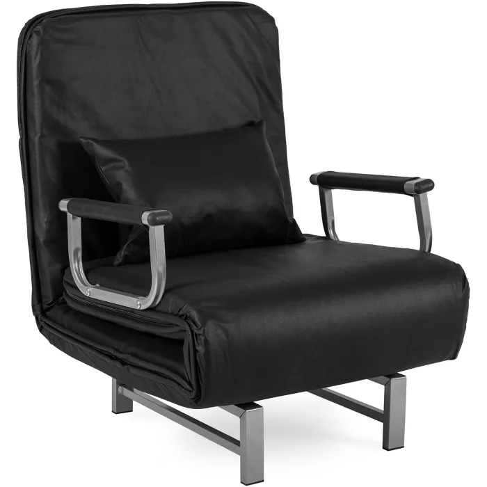 Крісло розкладне MEBEL ELITE DARK, тканина: чорний фото №1
