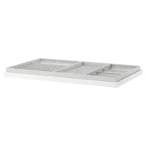 IKEA KOMPLEMENT КОМПЛЕМЕНТ, висувна полиця із вставкою, білий, 100x58 см 492.495.32 фото