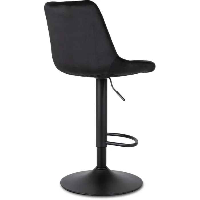 Барный стул бархатный MEBEL ELITE ARCOS 2 Velvet, черный фото №9