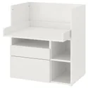 IKEA SMÅSTAD СМОСТАД, письмовий стіл, біла з 2 шухлядами, 90x79x100 см 493.922.47 фото thumb №1
