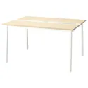 IKEA MITTZON МИТТЗОН, конференц-стол, окл береза / белый, 140x108x75 см 095.333.86 фото thumb №1