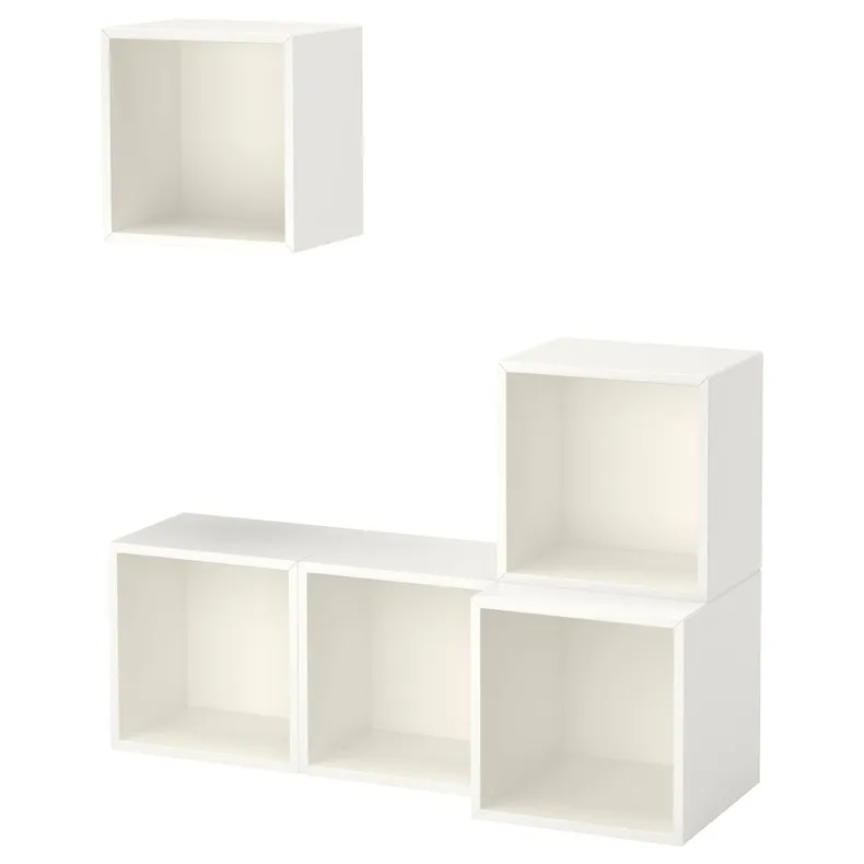 IKEA EKET ЭКЕТ, комбинация настенных шкафов, белый, 105x35x120 см 091.888.42 фото №1