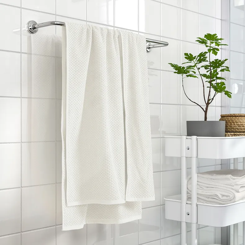 IKEA GULVIAL ГУЛВІАЛ, банний рушник, білий, 70x140 см 005.796.61 фото №3