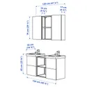 IKEA ENHET ЕНХЕТ, ванна, білий/блідо-сіро-зелений, 124x43x65 см 995.469.21 фото thumb №3