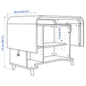 IKEA FÄLLSKÄR, сервант/стол, белый, 107x45x65 см 005.443.51 фото thumb №5