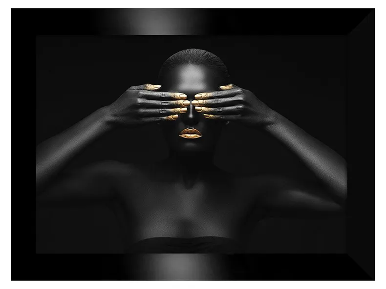 BRW картина "Чорні жінки" 50х70 см 067713 фото №1
