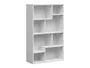 BRW Книжкова шафа Tetrix 88 см з 8 полицями біла, білий глянець REG/140/90-BIP фото