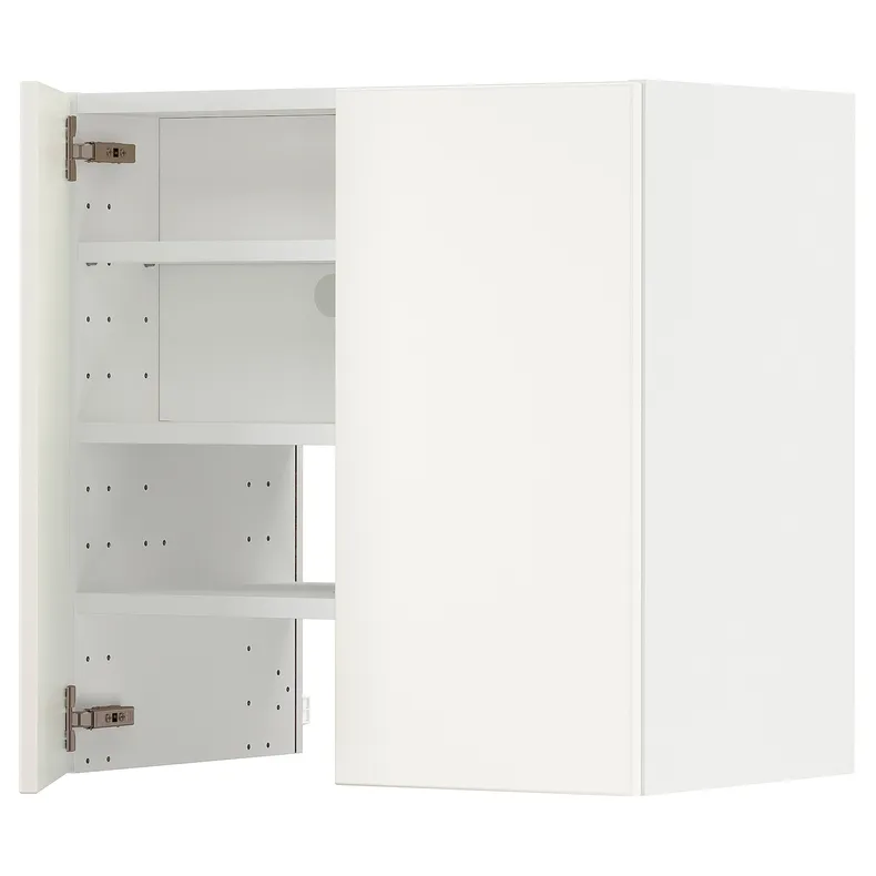 IKEA METOD МЕТОД, настінн шаф д / витяжки з полиц / дверц, білий / ВЕДДІНГЕ білий, 60x60 см 895.052.90 фото №1