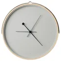 IKEA ROTBLÖTA РОТБЛОТА, настенные часы, Низкое напряжение / шпон светло-серый, 42 см 405.408.55 фото thumb №1