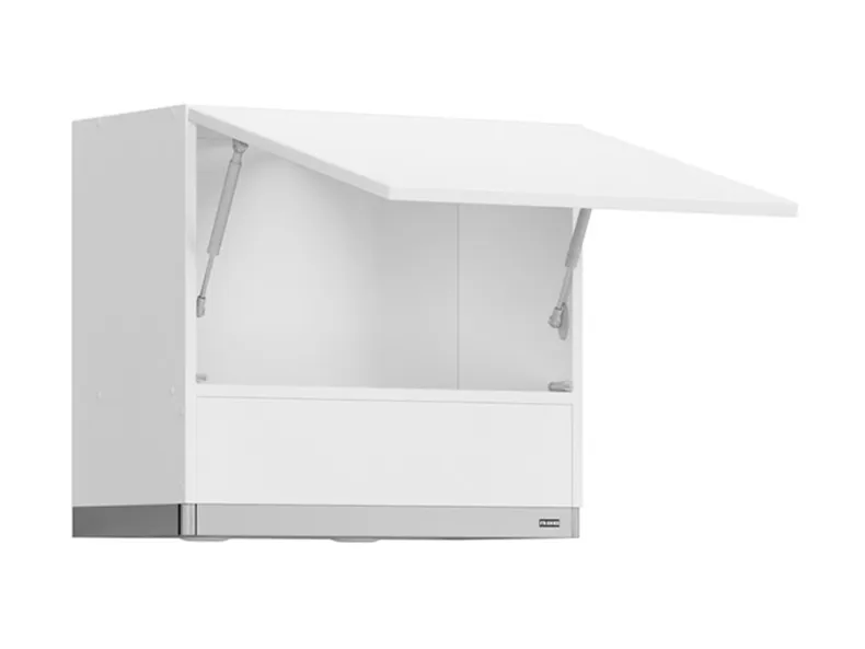 Кухонный шкаф BRW Top Line 60 см с вытяжкой поворотный белый глянец, альпийский белый/глянцевый белый TV_GOO_60/50_O_FL_BRW-BAL/BIP/IX фото №2