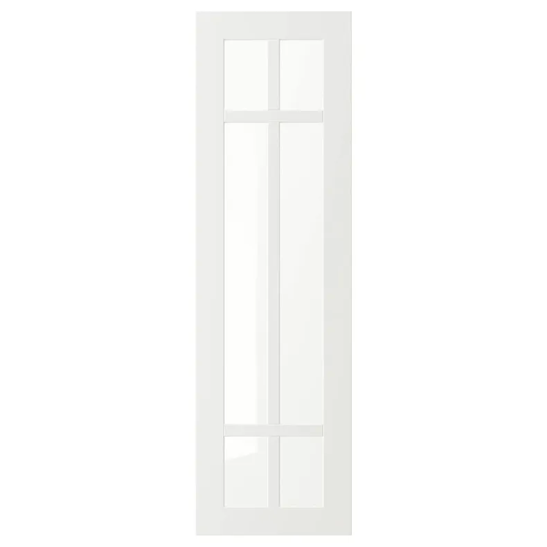 IKEA STENSUND СТЕНСУНД, скляні дверцята, білий, 30x100 см 004.505.83 фото №1
