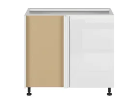 BRW Левый угловой шкаф для кухни Sole белый глянец 105x82 см, альпийский белый/глянцевый белый FH_DNW_105/82/60_L/B-BAL/BIP фото