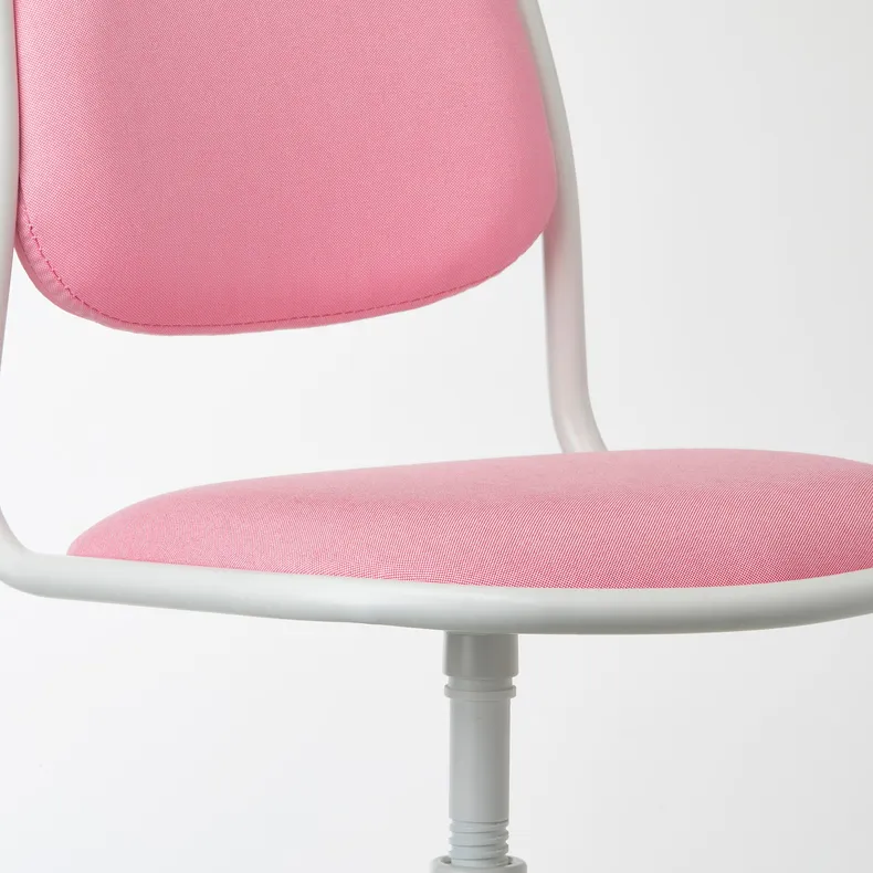 IKEA ÖRFJÄLL ОРФЬЄЛЛЬ, дитяче робоче крісло, білий/ВІССЛЕ рожевий 704.417.69 фото №6