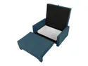 BRW Двомісний розкладний диван Bado з ящиком для зберігання темно-синій велюр, Cruse 528 Blue SO-BADO-2FBK-G2_BBA407 фото thumb №5
