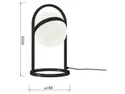 BRW Светодиодная настольная лампа 3000K черный Avignon 091124 фото thumb №5