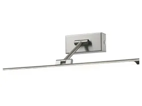 BRW Настінний світлодіодний світильник Garrix сріблясто-сталевий 074630 фото