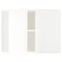 IKEA METOD МЕТОД, кутова навісна шафа з полицями, білий / ВАЛЛЬСТЕНА білий, 68x60 см 495.072.86 фото