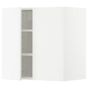 IKEA METOD МЕТОД, навесной шкаф с полками / 2дверцы, белый / белый, 60x60 см 094.549.87 фото