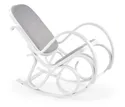 Кресло-качалка HALMAR MAX BIS PLUS, белый фото thumb №1