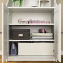 IKEA HAUGA ХАУГА, комбинация д / хранения, белый, 139x46x199 см 093.886.38 фото thumb №5