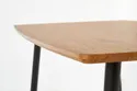 Кухонний стіл HALMAR TRIPOLIS 120x70 см, стільниця - дуб золотий, ніжки - чорні фото thumb №8