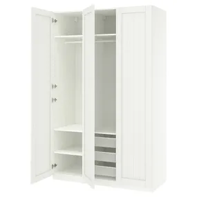 IKEA PAX ПАКС / GULLABERG ГУЛЛАБЕРГ, гардероб, комбинация, белый/белый, 150x60x236 см 995.615.63 фото
