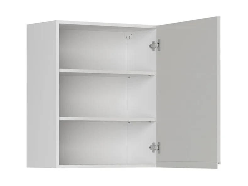 BRW Верхний кухонный шкаф 60 см правый светло-серый глянец, альпийский белый/светло-серый глянец FH_G_60/72_P-BAL/XRAL7047 фото №3