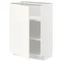IKEA METOD МЕТОД, підлогова шафа з полицями, білий / ВАЛЛЬСТЕНА білий, 60x37 см 095.071.32 фото