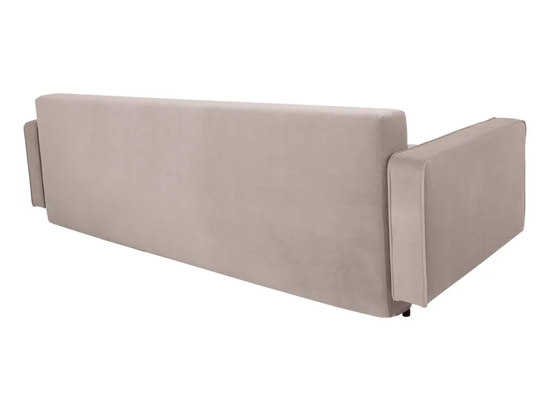 BRW Тримісний диван Bloom розкладний з ящиком для зберігання велюровий бежевий, Соло 253 SO3-BLOOM-LX_3DL-G1_B87959 фото №4