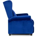 Кресло реклайнер бархатное MEBEL ELITE SIMON Velvet, темно-синий фото thumb №11