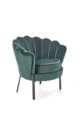 Мягкое кресло HALMAR темно-зеленый/черный фото