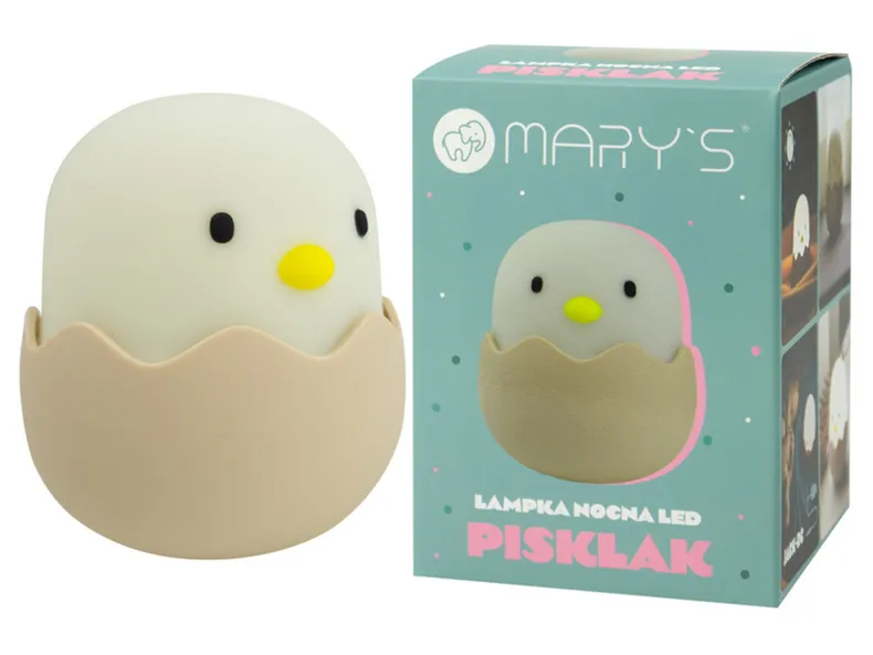 BRW Светодиодная силиконовая лампа Mary's Chick белого и желтого цвета 096887 фото №6