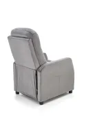 Кресло реклайнер мягкое раскладное HALMAR FELIPE 2, серый фото thumb №6
