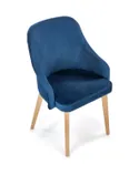 Кухонний стілець HALMAR TOLEDO 2 дуб медовий/темно-синій фото thumb №10