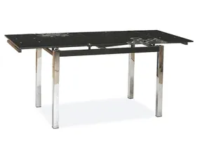Стол раскладной SIGNAL GD017, 110-170х74 см, черный / хром фото
