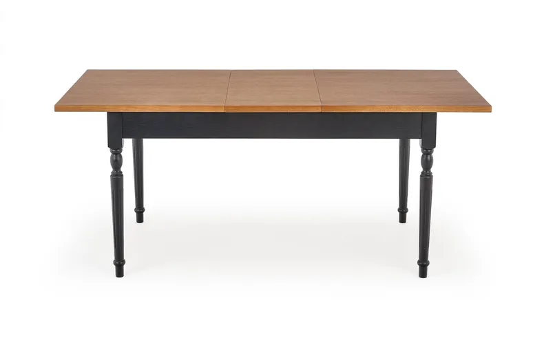 Обідній стіл розкладний HALMAR Rococo 140-220x80 см дуб, чорний фото №1