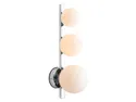 BRW Настінний 3-точковий світильник для ванної кімнати Puro скло/металл білий/срібло 078135 фото thumb №1