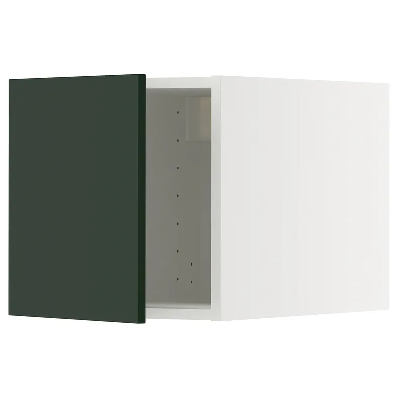 IKEA METOD МЕТОД, верхня шафа, білий / Хавсторп темно-зелений, 40x40 см 095.571.79 фото №1