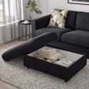 IKEA VIMLE ВИМЛЕ, табурет для ног с ящ д / хрн, Саксемара черно-синяя 893.925.99 фото thumb №3