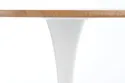 Кухонний стіл HALMAR STING 80x80 см дуб натуральний, білий фото thumb №4