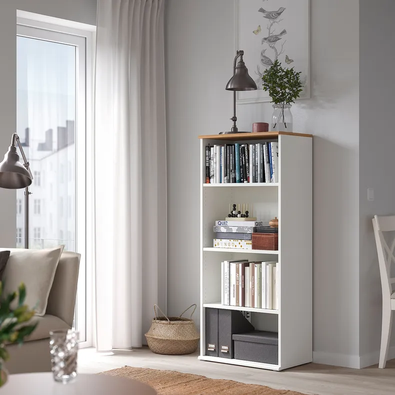 IKEA SKRUVBY СКРУВБЮ, книжкова шафа, білий, 60x140 см 405.035.46 фото №2