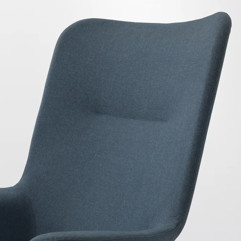 IKEA VEDBO ВЕДБУ, крісло із високою спинкою, Синій. 005.522.23 фото №4