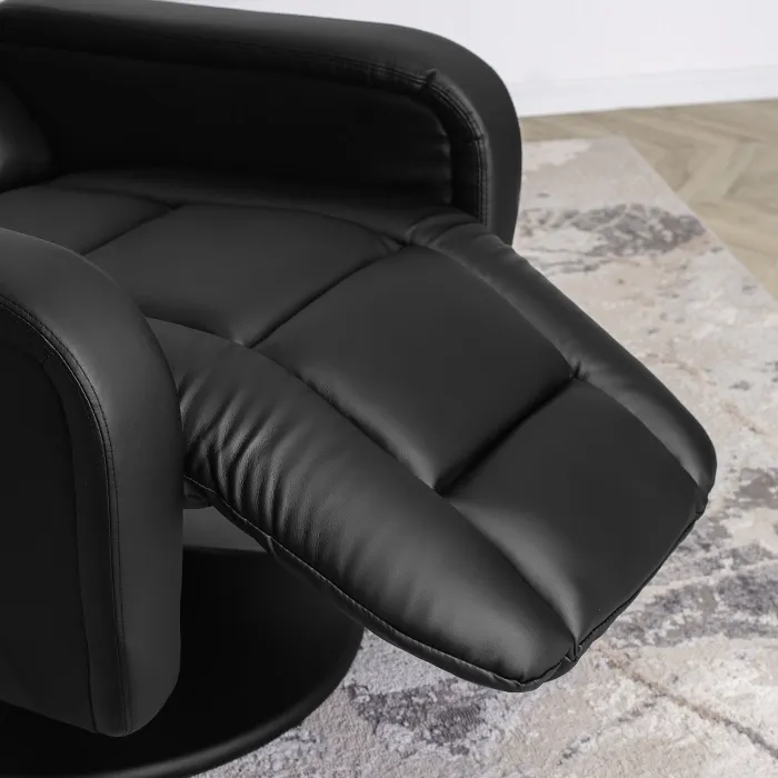 Поворотне масажне крісло MEBEL ELITE SPIKE, екошкіра: чорний фото №6