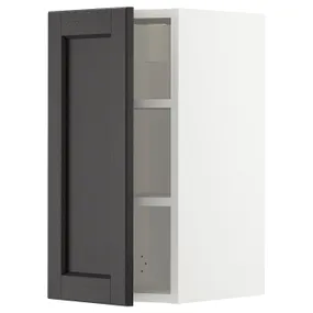 IKEA METOD МЕТОД, навесной шкаф с полками, белый / Лерхиттан с черными пятнами, 30x60 см 494.547.54 фото