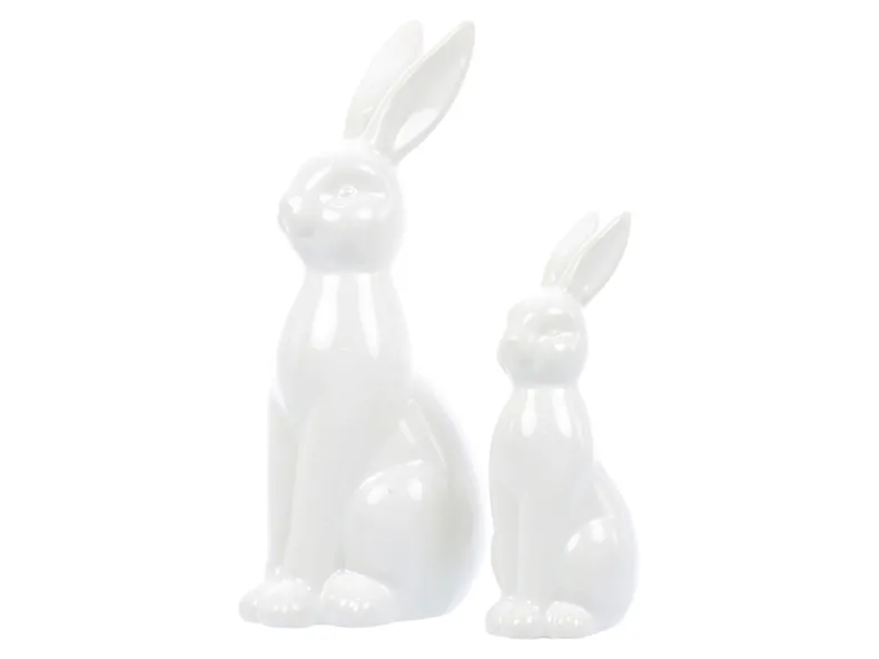 BRW декоративна фігурка Кролик 12,5 см білий 092547 фото №4