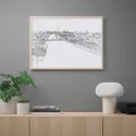 IKEA BILD БІЛЬД, постер, біла панорама Берліна, 70x50 см 505.118.00 фото thumb №2